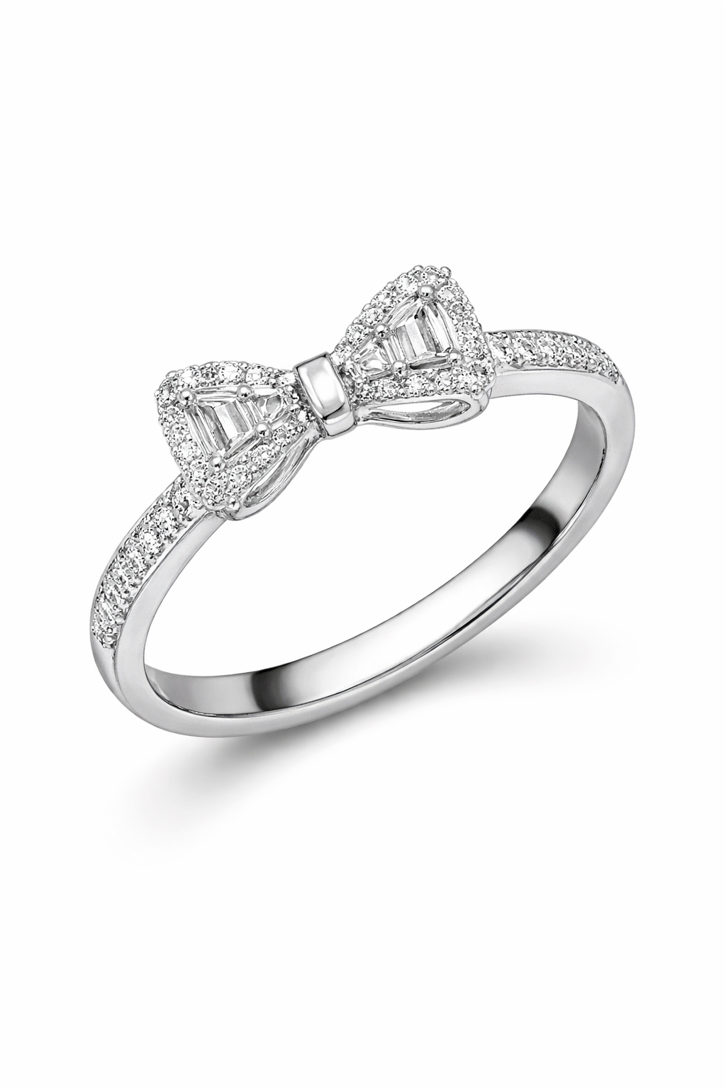 Anel Laço Pavê em Prata