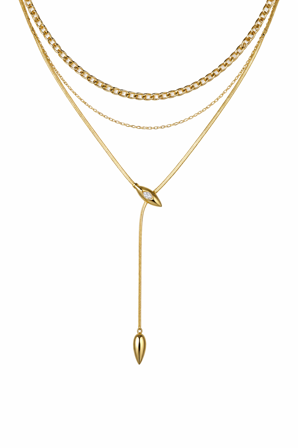 Colar Coração Rosa Orbital com Cristais